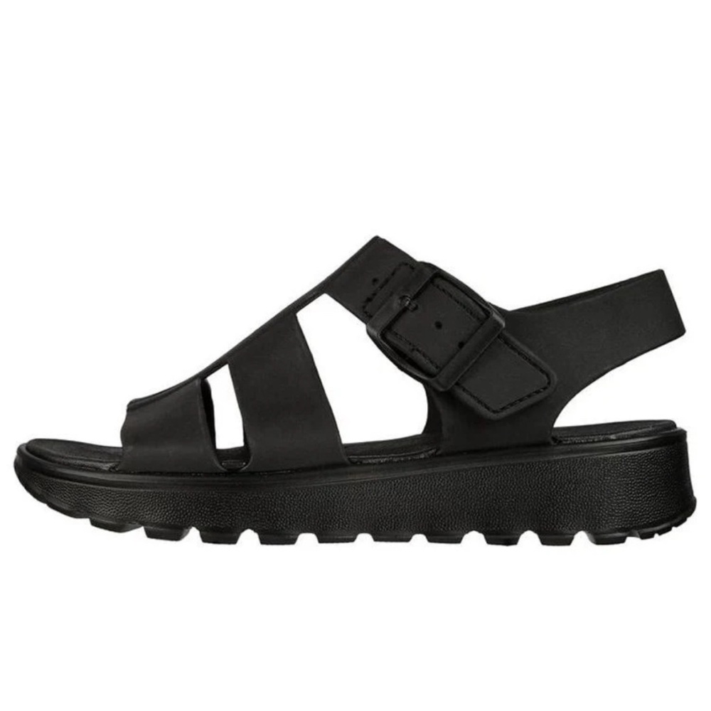 Sketchers Luxe Foam Back to Basics Sandals Black Size 8